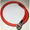 BCD Inflator hose, gummi Rot