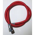 Rubber low pressure hose with 3/8 "thread, black . Red