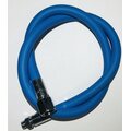 Rubber low pressure hose with 3/8 "thread, black . Blue