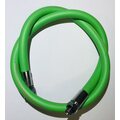 Rubber low pressure hose with 3/8 "thread, black . Vaalean green
