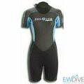 AquaLung Mahe lühikesed Wetsuit, Old models Naisten XS sininen