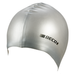 Beco Metallic Silikoninen Uimalakki Hopea
