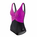 Beco Draped V-neck Suit Swimsuit Pinkki/musta