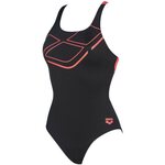 Arena Essentials Swim pro swimsuit Musta / koralli