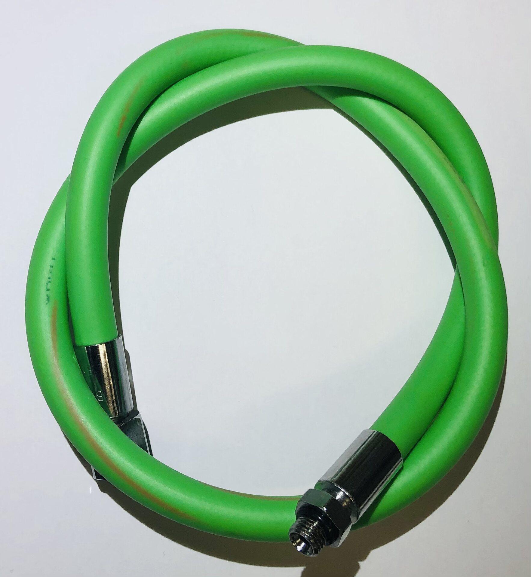 Gummin low pressure hose with 3/8 "thread, svart . Vaalean grön