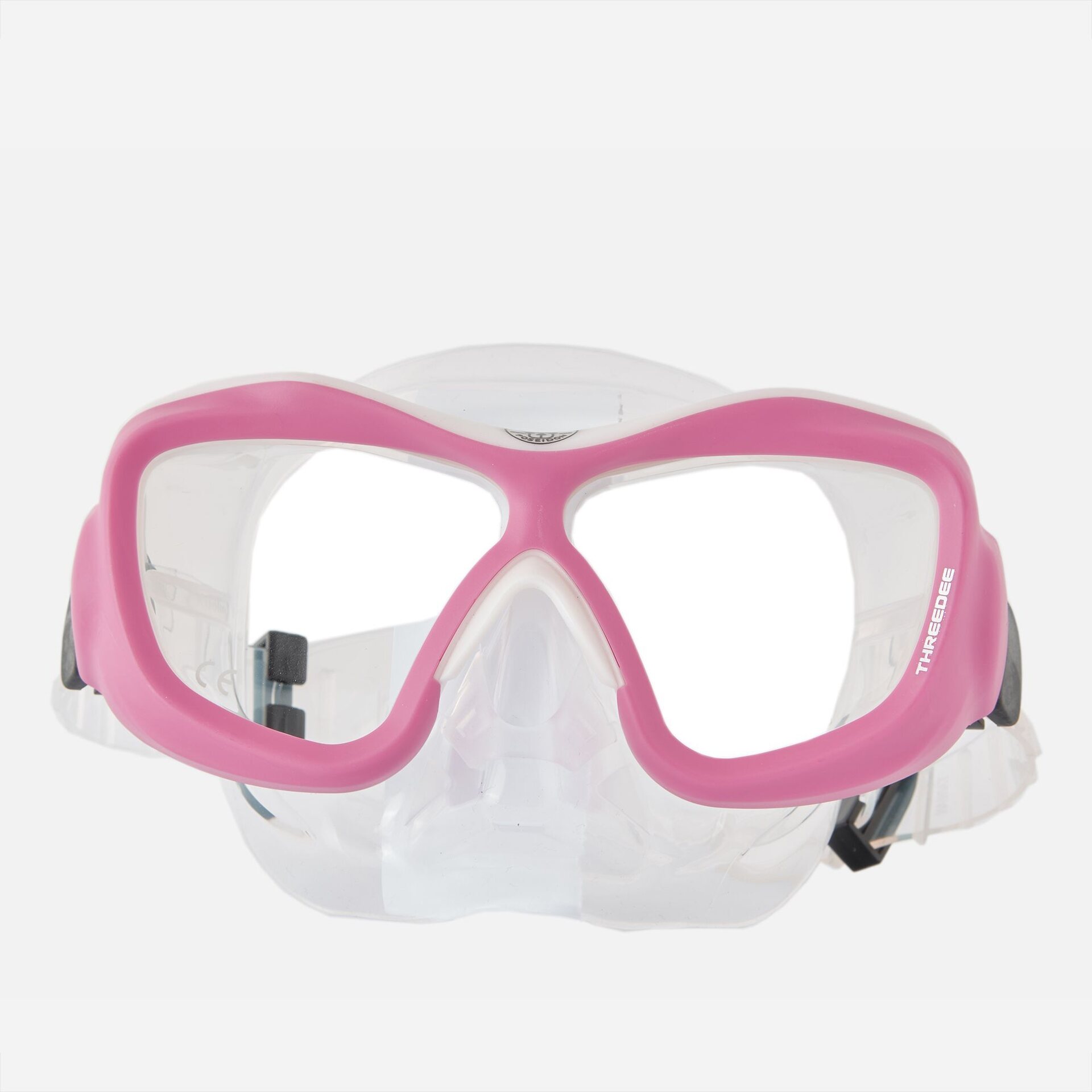 Poseidon Threedee Mask Rosa/ vit