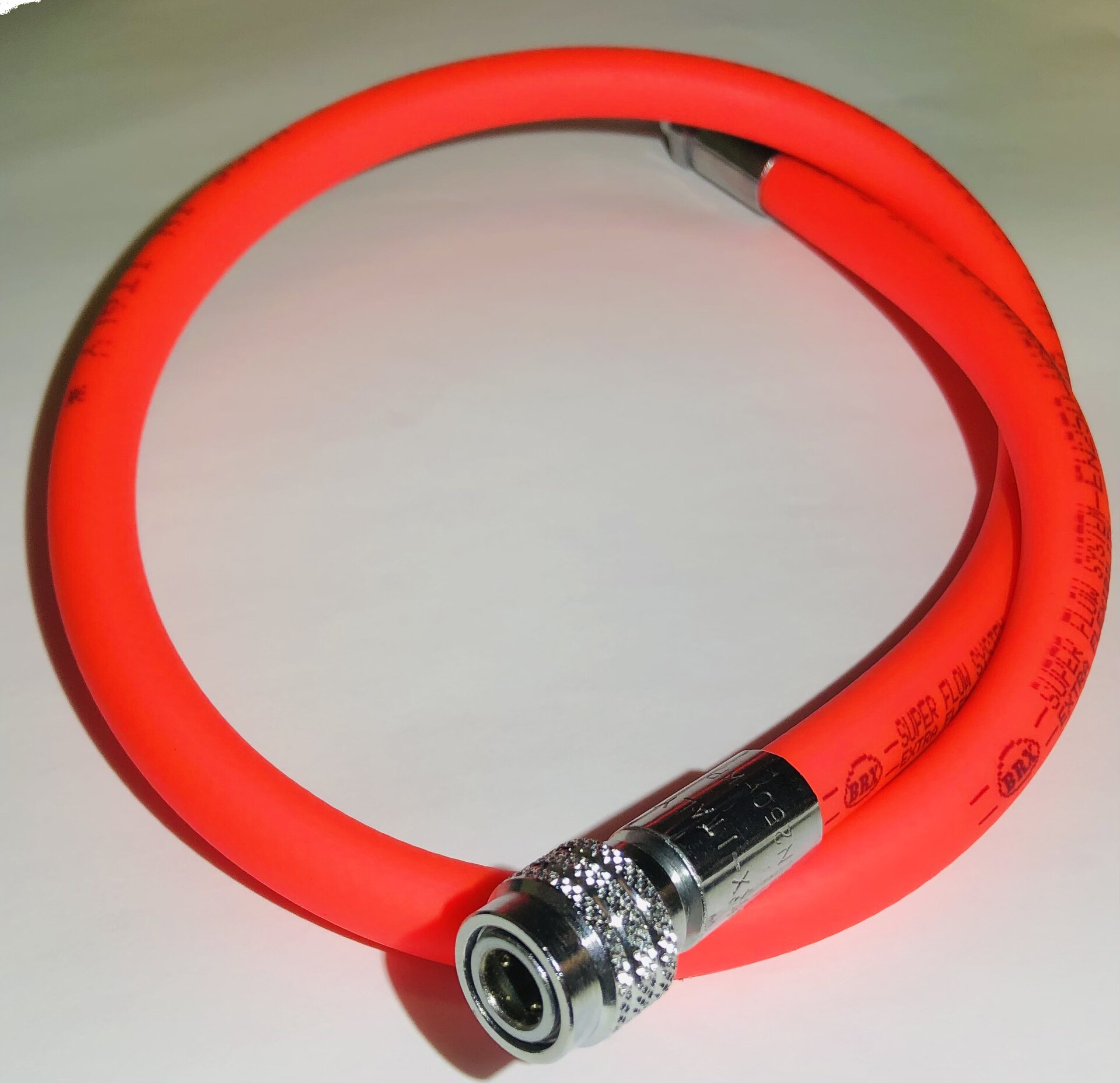 BCD Inflator hose, rubber Neon red