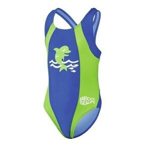 Beco Sealife Swimsuit, sininen/lime, 80