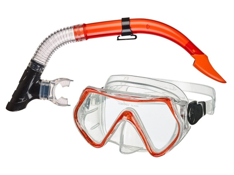 Beco Jr maski ja snorkkelisetti Punainen