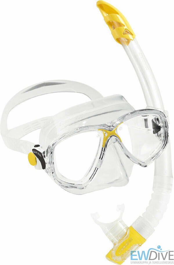 Cressi Marea Vip maski ja snorkkelisetti Keltainen