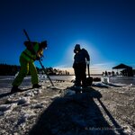 Ice diving in Lake Päijänne, Finnland