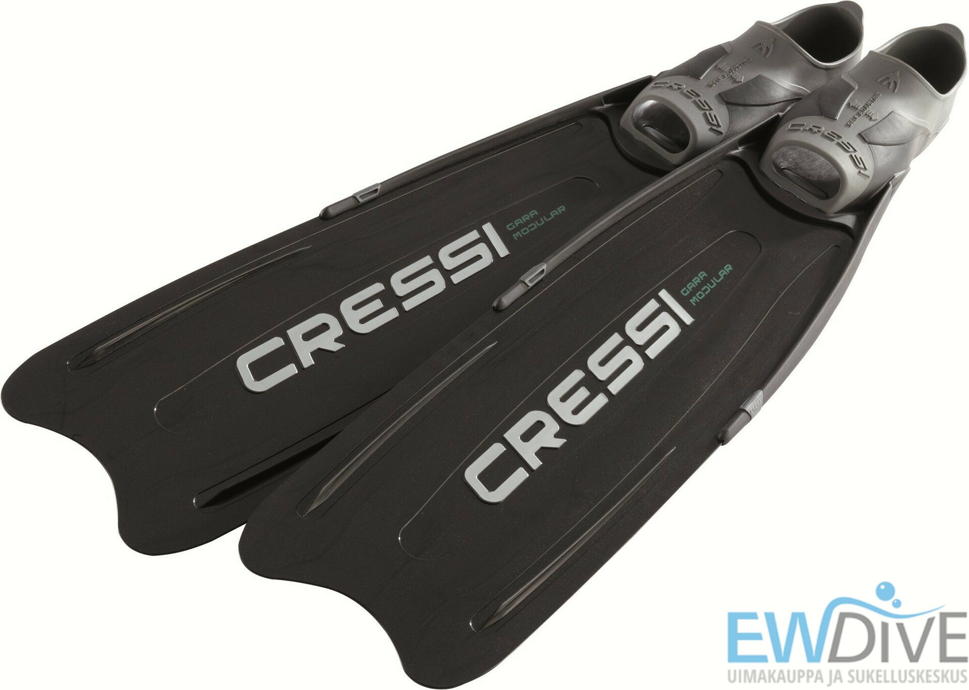 Details about   Cressi Gara Modular Foot Pocket One Pair Long Fins 