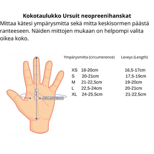 Ursuit guantes de neopreno 3mm