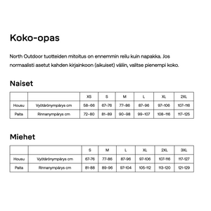 North Outdoor Active 210 miesten aluskerroksen merinopaita