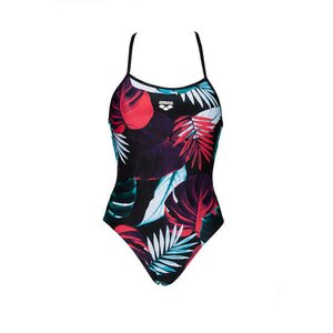Arena W Tropical Leaves TieBack swimsuit